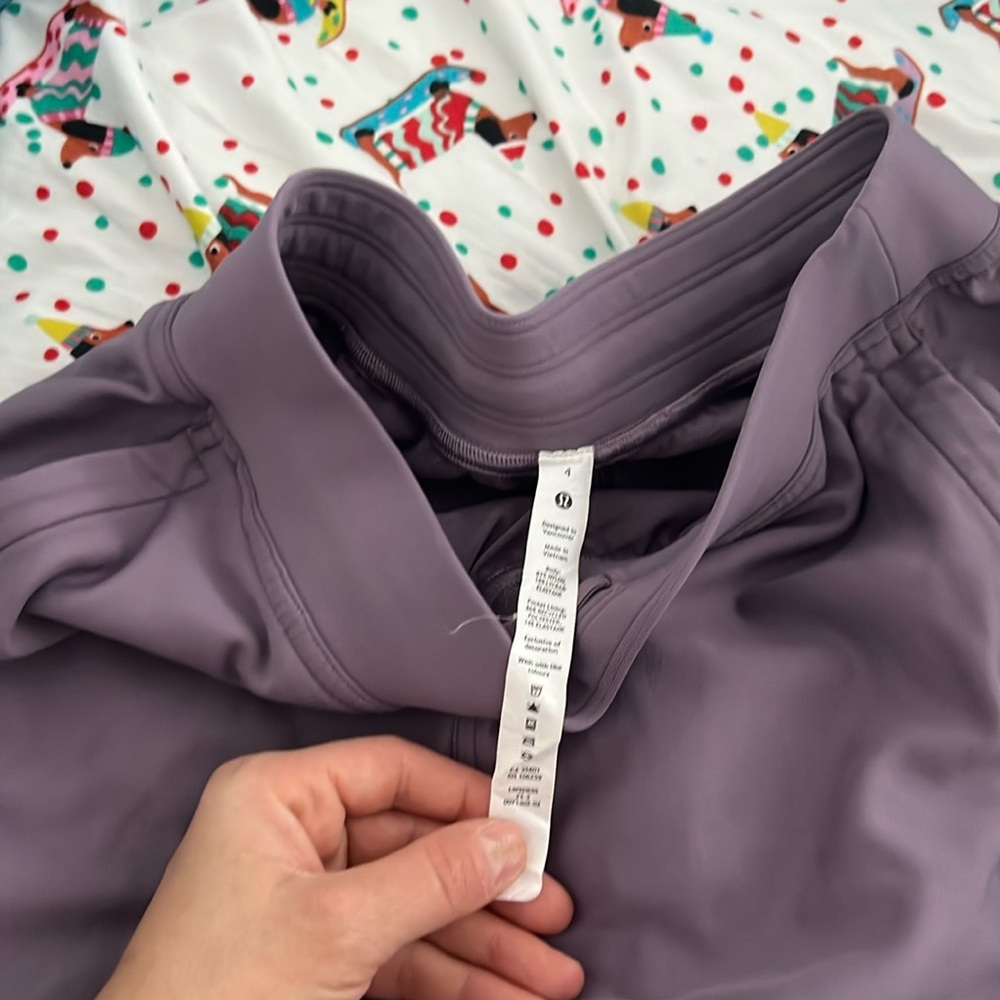 Purple joggers lululemon size 4